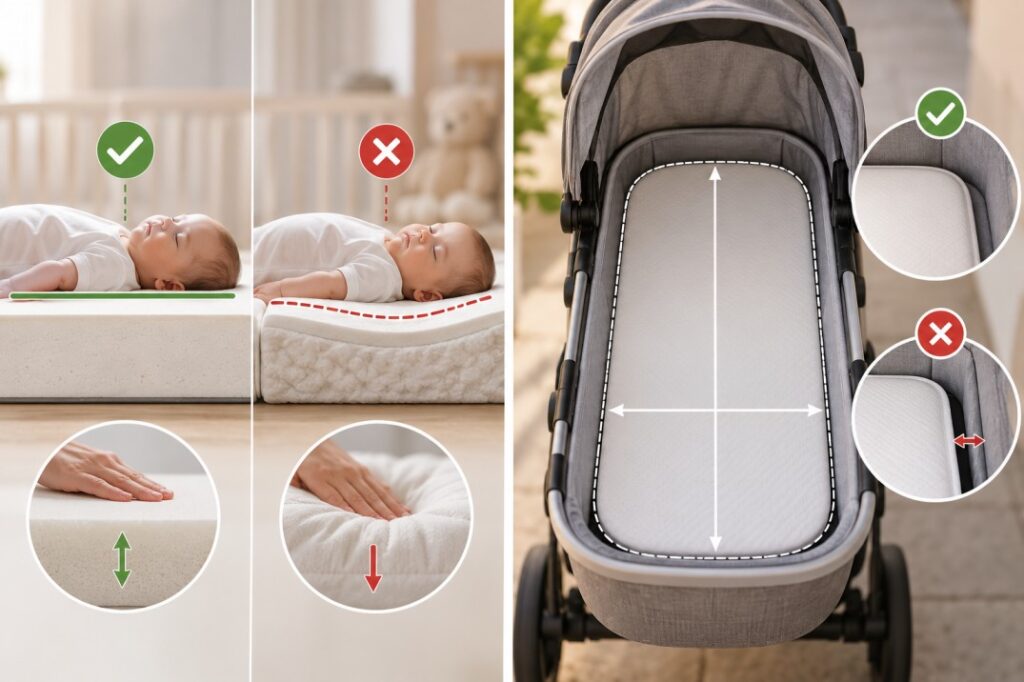colhão certo para carrinho de bebê